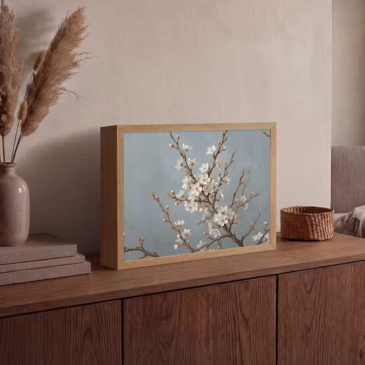 Lightbox - Wandlamp - Botanisch - Stilleven - Blauw — 4