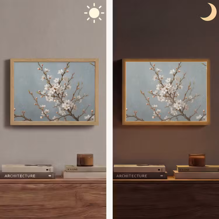 Lightbox - Wandlamp - Botanisch - Stilleven - Blauw — 6