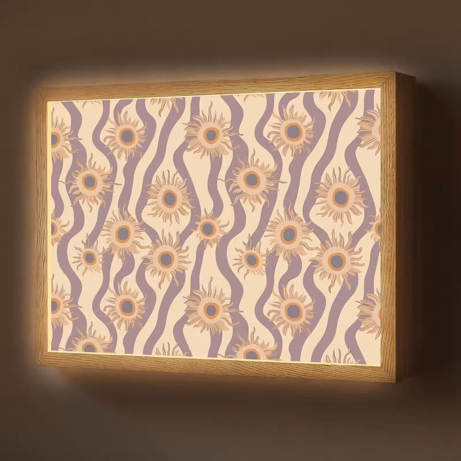 Lightbox - Wandlamp - Bohemian - Vibe - Lavendelpaars — 1