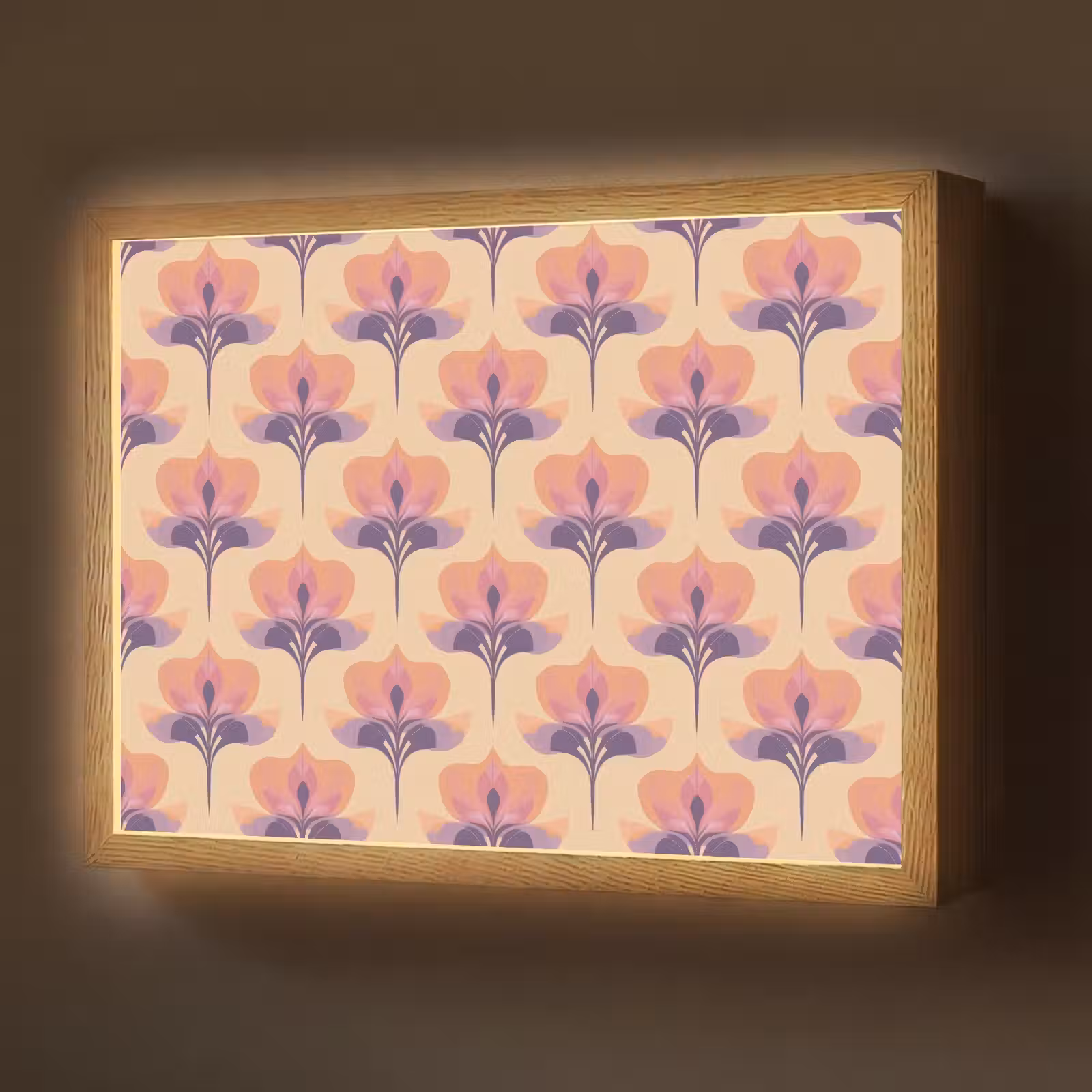 Lightbox - Wandlamp - Botanisch - Patroon - Pastel — 1