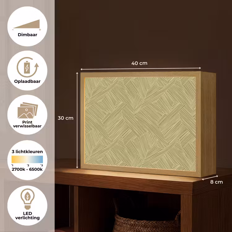 Lightbox - Wandlamp - Abstract - Modern - Groen — 10