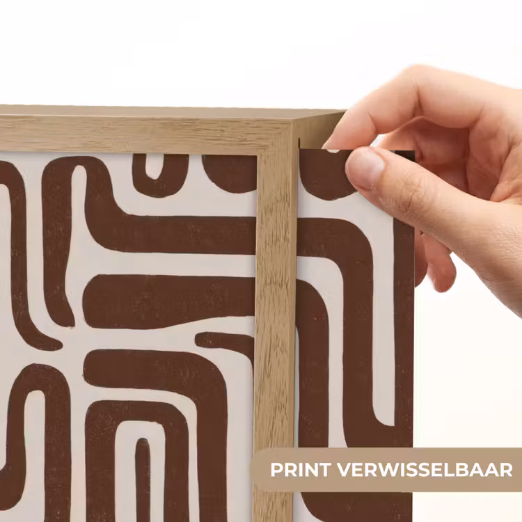 Lightbox - Wandlamp - Abstract - Patroon - Bruin — 5