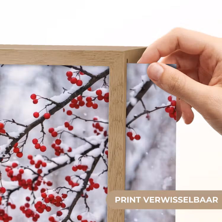 Lightbox - Wandlamp - Bessen - Takken - Sneeuw - Winter - Kleurrijk — 5