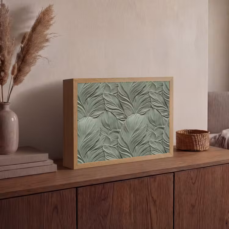 Lightbox - Wandlamp - Bladeren - Textuur - Groen — 4
