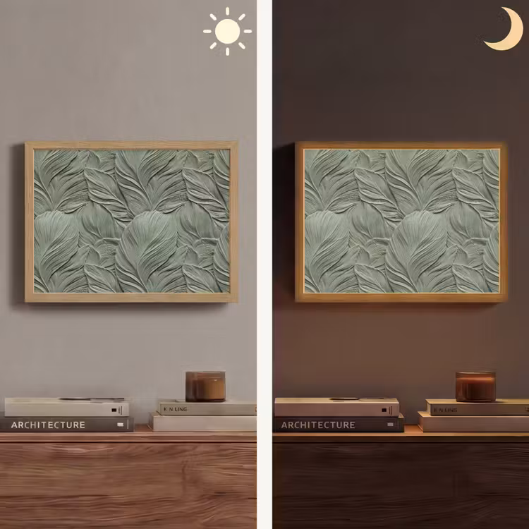Lightbox - Wandlamp - Bladeren - Textuur - Groen — 6