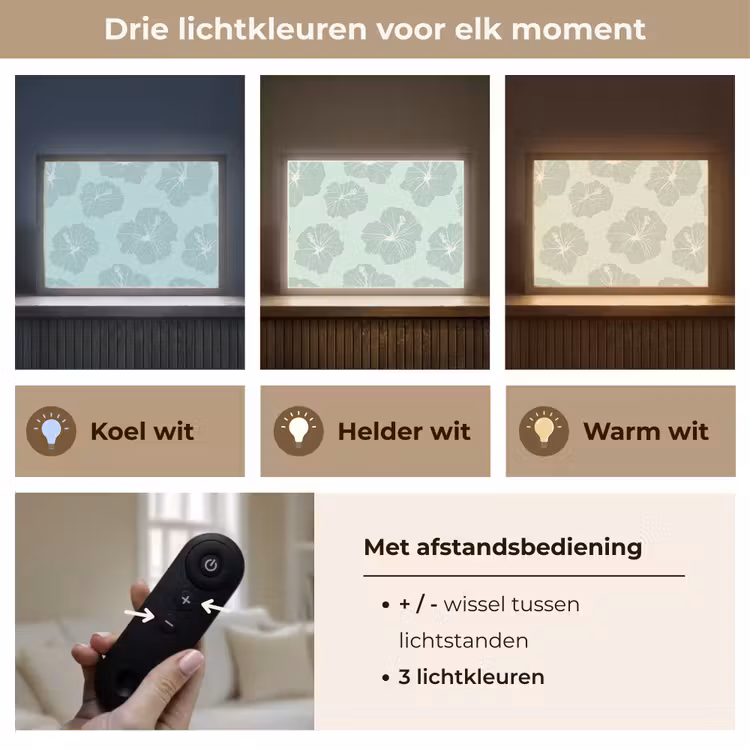 Lightbox - Wandlamp - Bloemen - Hibiscus - Mint — 8
