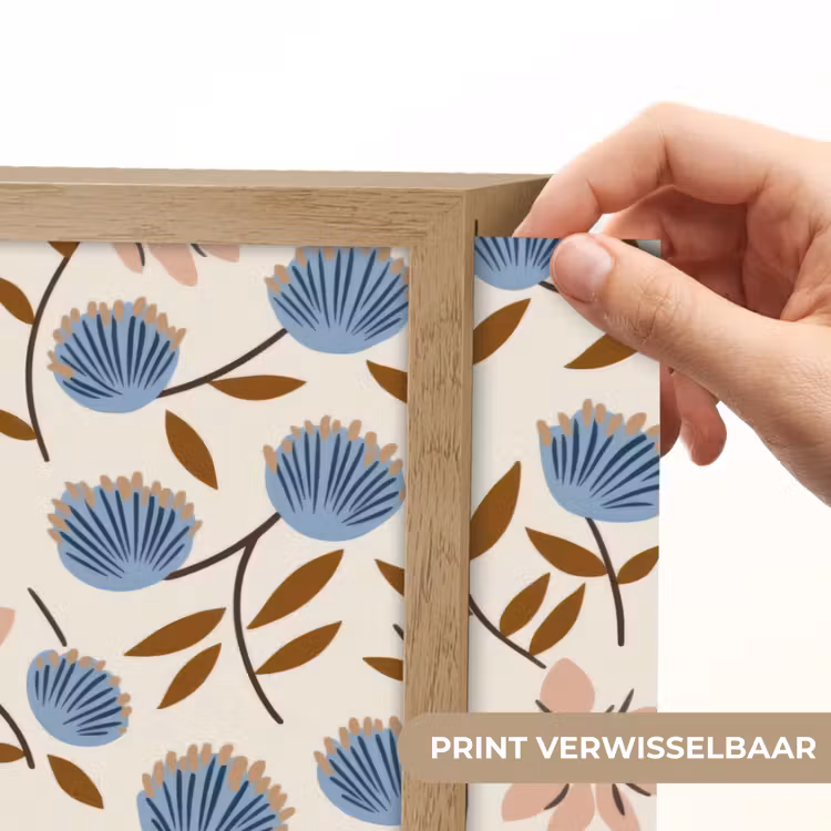 Lightbox - Wandlamp - Bloemen - Wild - Blauw — 5
