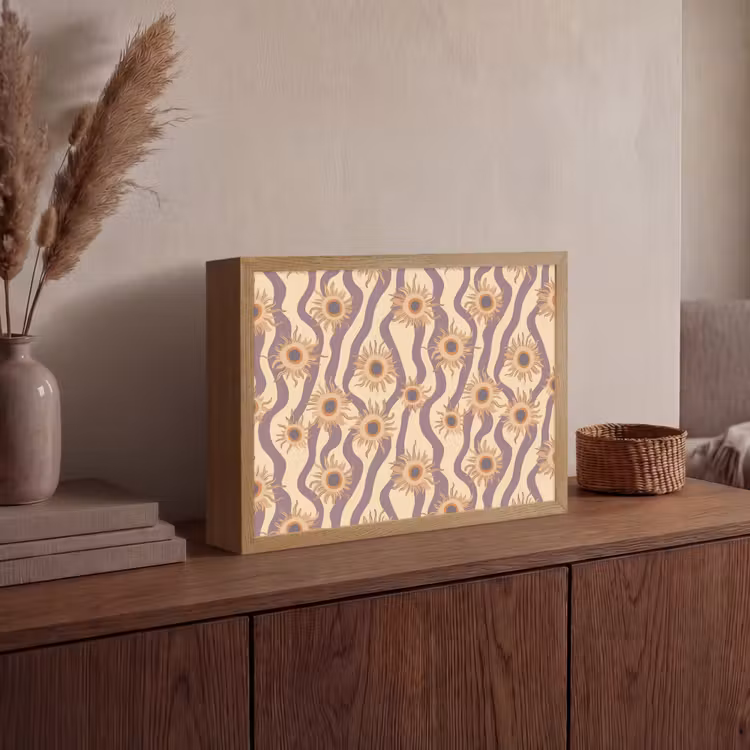 Lightbox - Wandlamp - Bohemian - Vibe - Lavendelpaars — 4