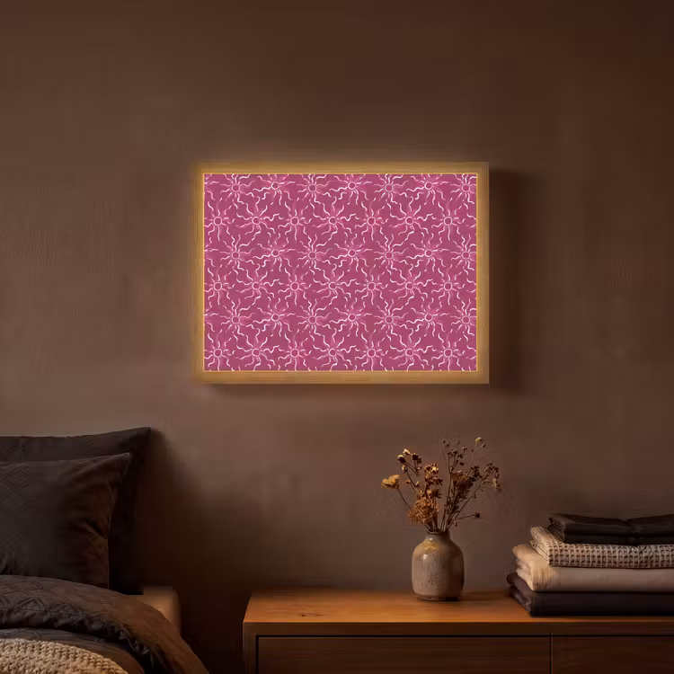 Lightbox - Wandlamp - Bohemian - Zon - Magenta — 3