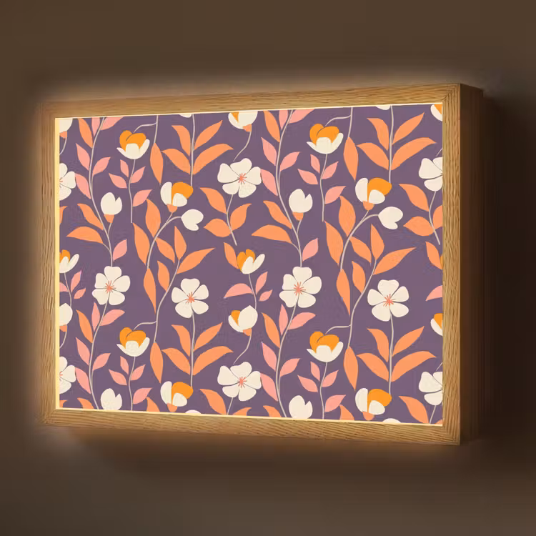 Lightbox - Wandlamp - Boho - Vintage - Paars — 1