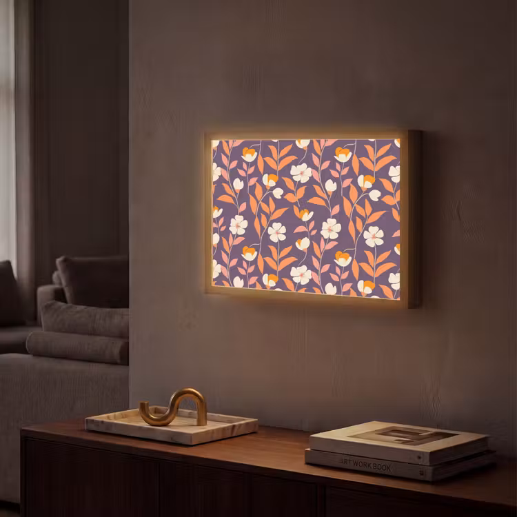 Lightbox - Wandlamp - Boho - Vintage - Paars — 2