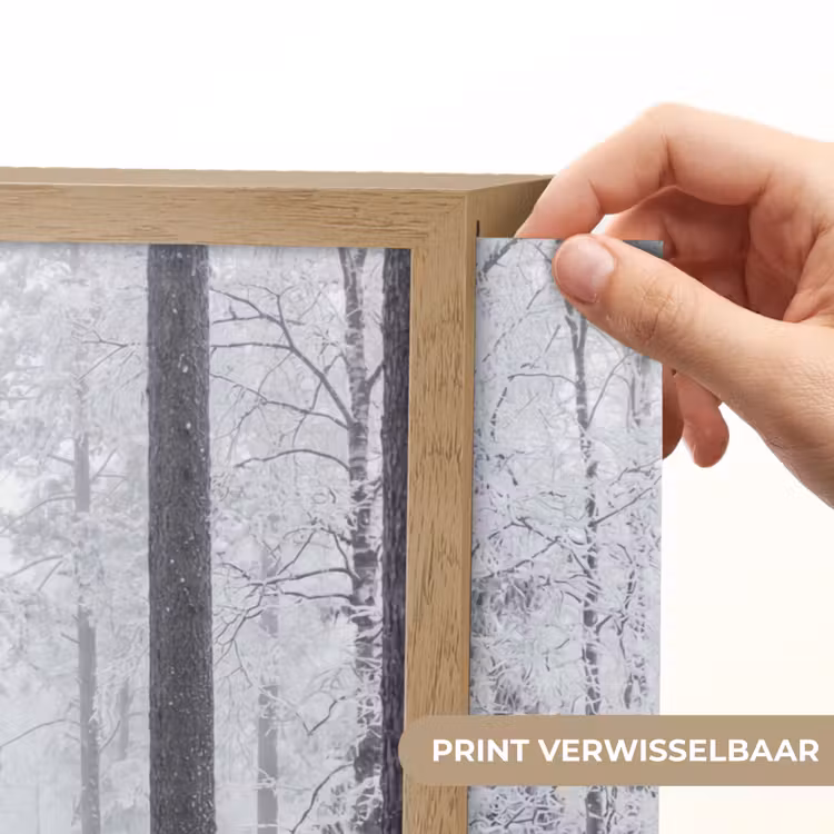 Lightbox - Wandlamp - Bos - Sneeuw - Pad - Winter - Stilte — 5