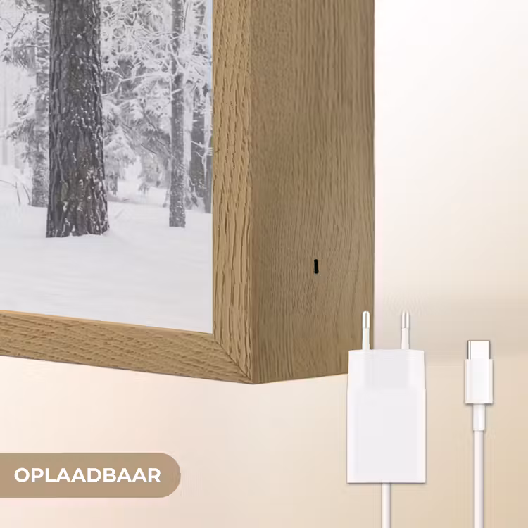 Lightbox - Wandlamp - Bos - Sneeuw - Pad - Winter - Stilte — 7