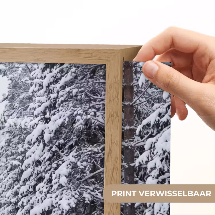 Lightbox - Wandlamp - Bos - Winter - Sneeuw - Pad - Natuur — 5