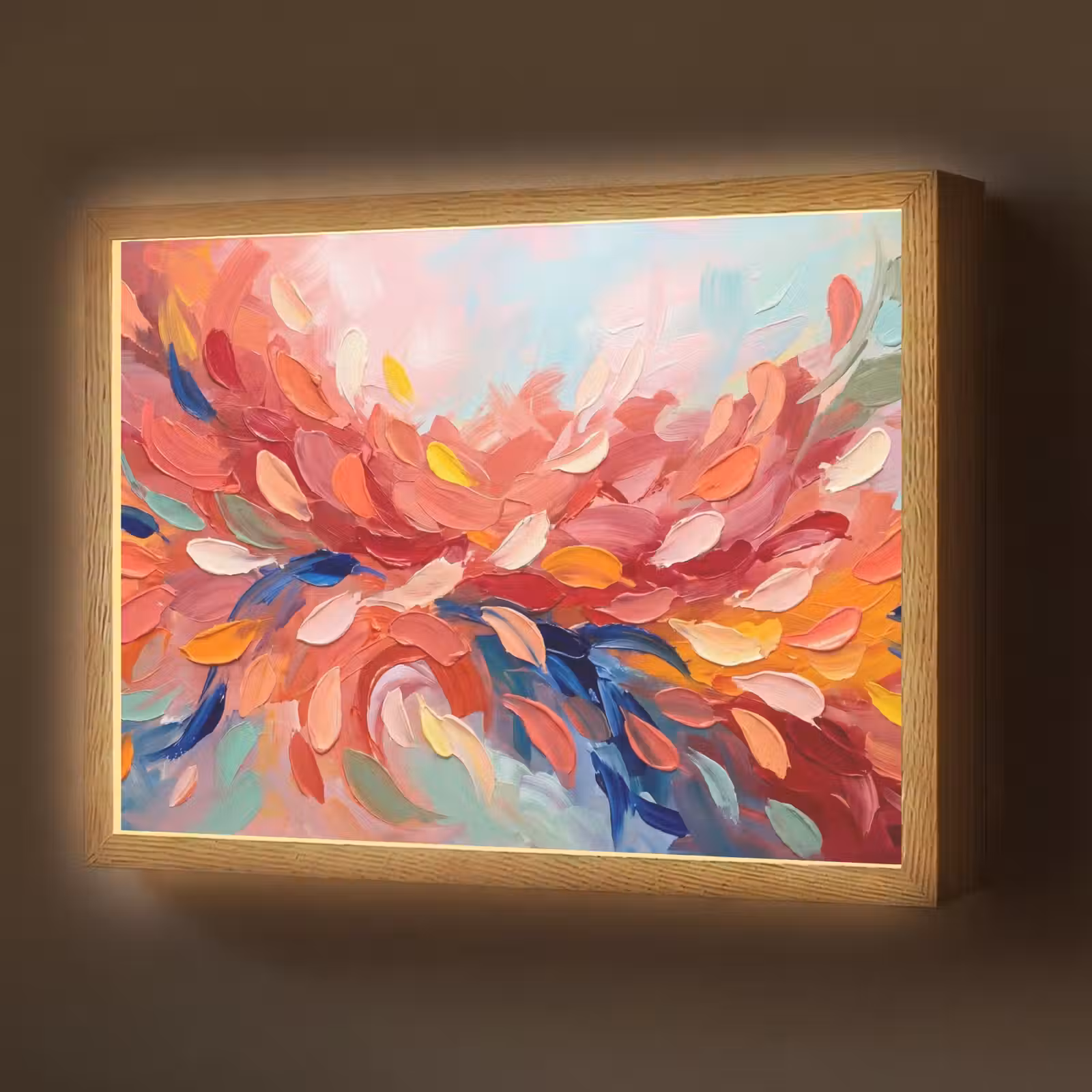 Lightbox - Wandlamp - Bloemen - Abstract - Kunst - Modern — 1