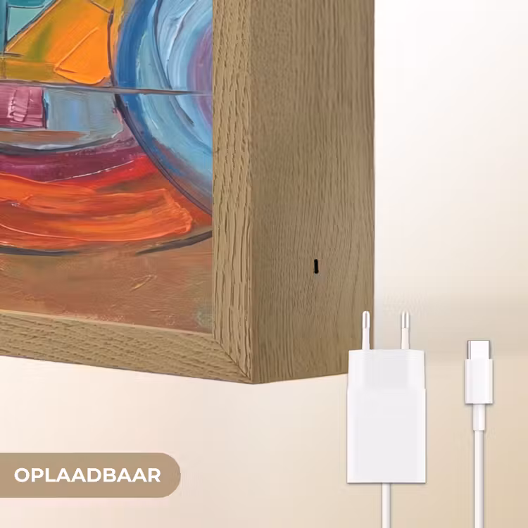 Lightbox - Wandlamp - Abstract - Cirkels - Schilderij - Kleurrijk - Dynamisch — 7