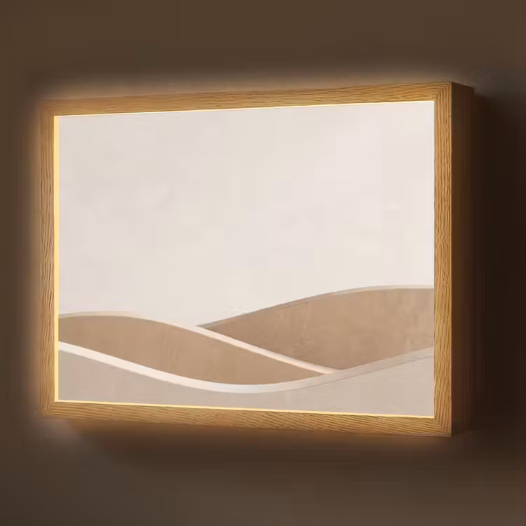 Lightbox - Wandlamp - Abstract - Golven - Modern - Beige — 1