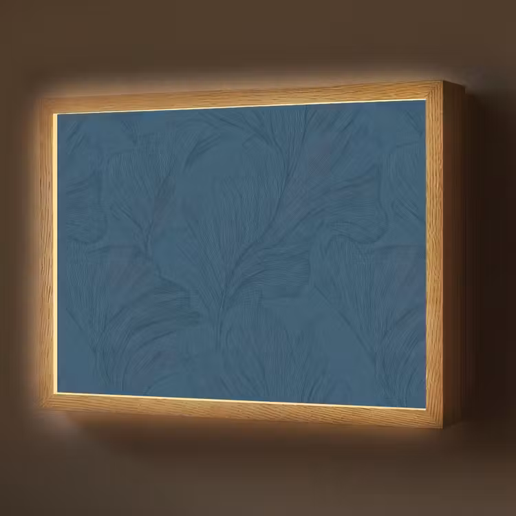 Lightbox - Wandlamp - Abstract - Patroon - Donkerblauw - Elegant — 1