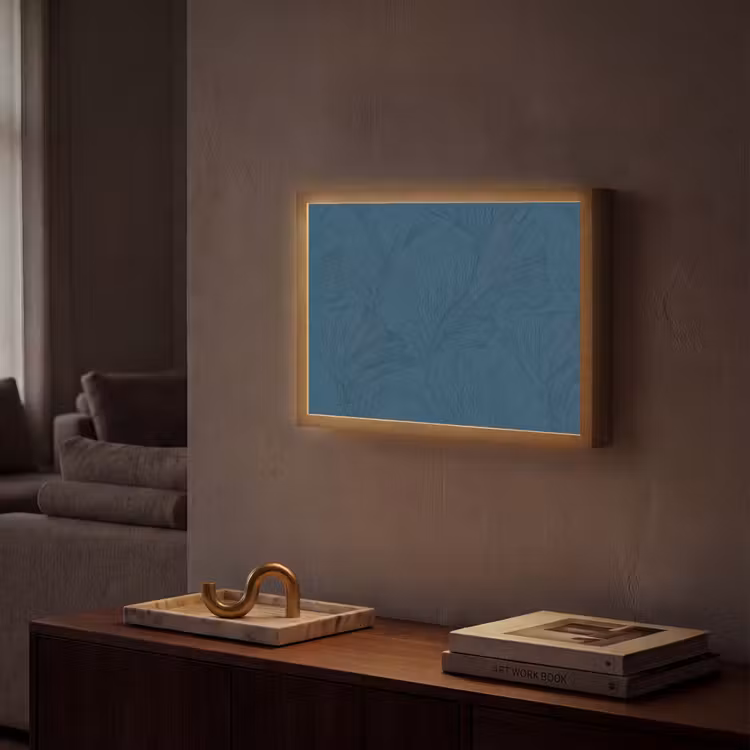 Lightbox - Wandlamp - Abstract - Patroon - Donkerblauw - Elegant — 2