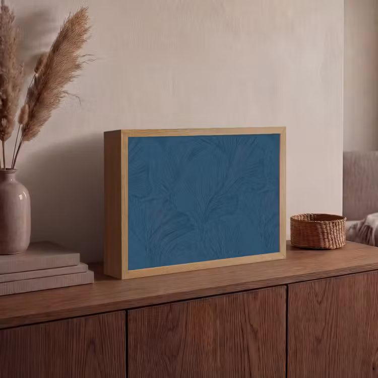 Lightbox - Wandlamp - Abstract - Patroon - Donkerblauw - Elegant — 4