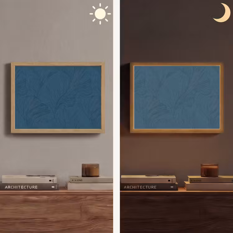 Lightbox - Wandlamp - Abstract - Patroon - Donkerblauw - Elegant — 6