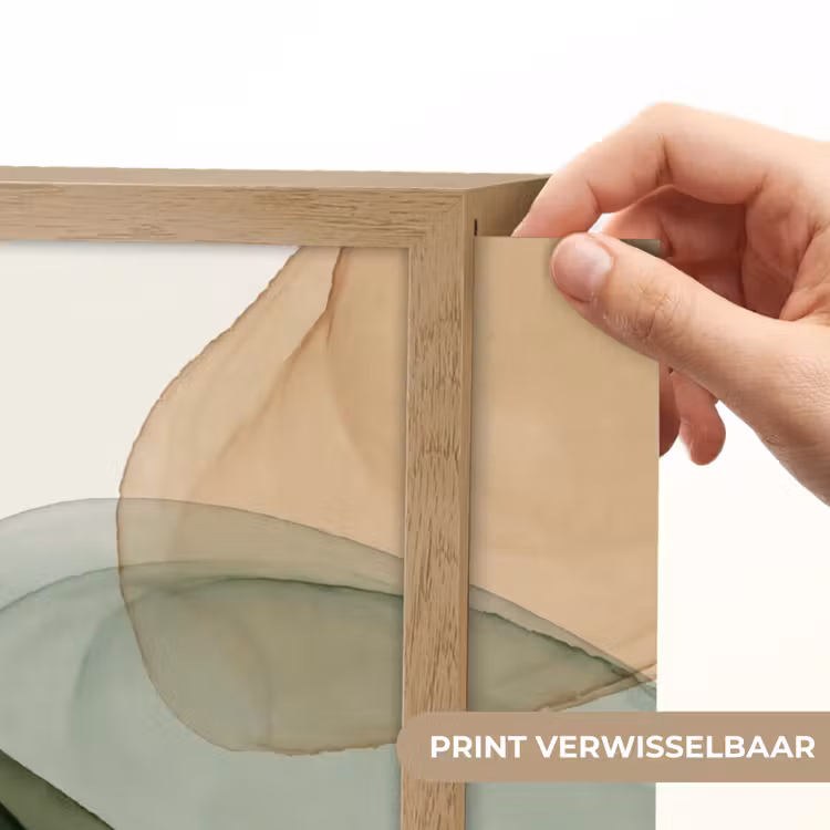 Lightbox - Wandlamp - Abstract - Vormen - Modern - Kunst - Groen - Bruin — 5