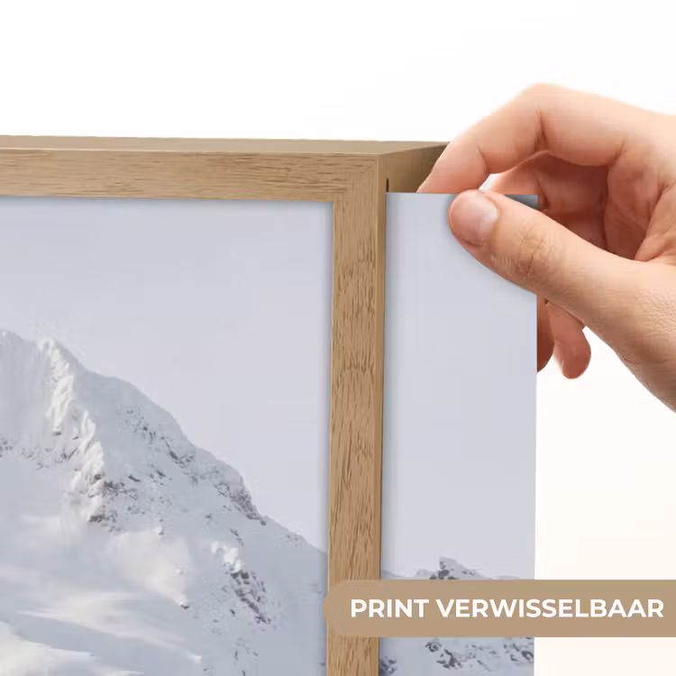 Lightbox - Wandlamp - Berg - Sneeuw - Winter - Natuur - Wit — 5