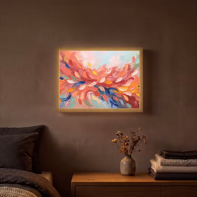 Lightbox - Wandlamp - Bloemen - Abstract - Kunst - Modern — 3
