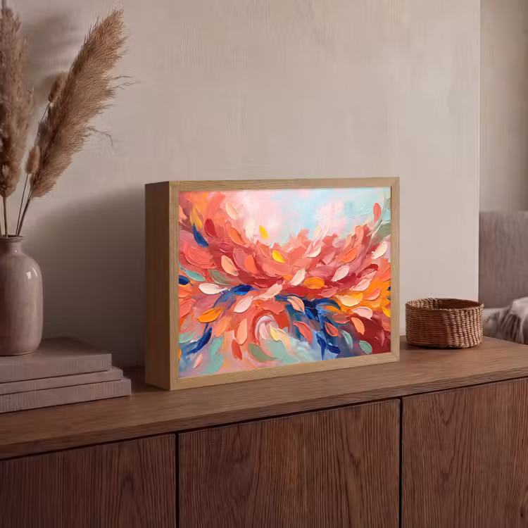 Lightbox - Wandlamp - Bloemen - Abstract - Kunst - Modern — 4