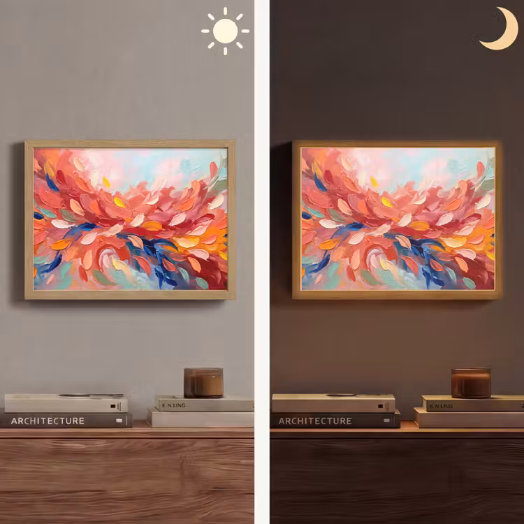 Lightbox - Wandlamp - Bloemen - Abstract - Kunst - Modern — 6