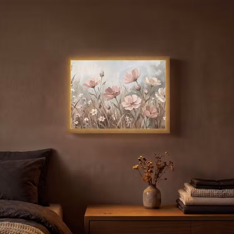 Lightbox - Wandlamp - Bloemen - Botanisch - Schilderij - Pastel - Rustiek — 3