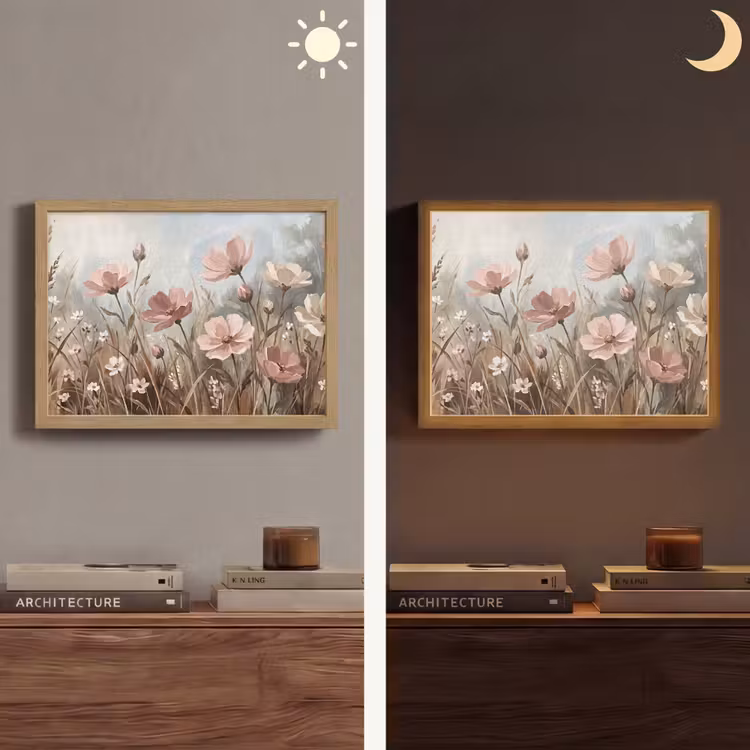Lightbox - Wandlamp - Bloemen - Botanisch - Schilderij - Pastel - Rustiek — 6