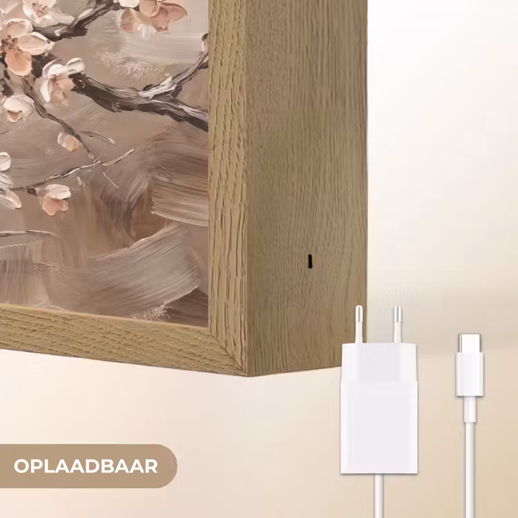 Lightbox - Wandlamp - Bloesem - Takken - Schilderij - Beige - Serene — 7