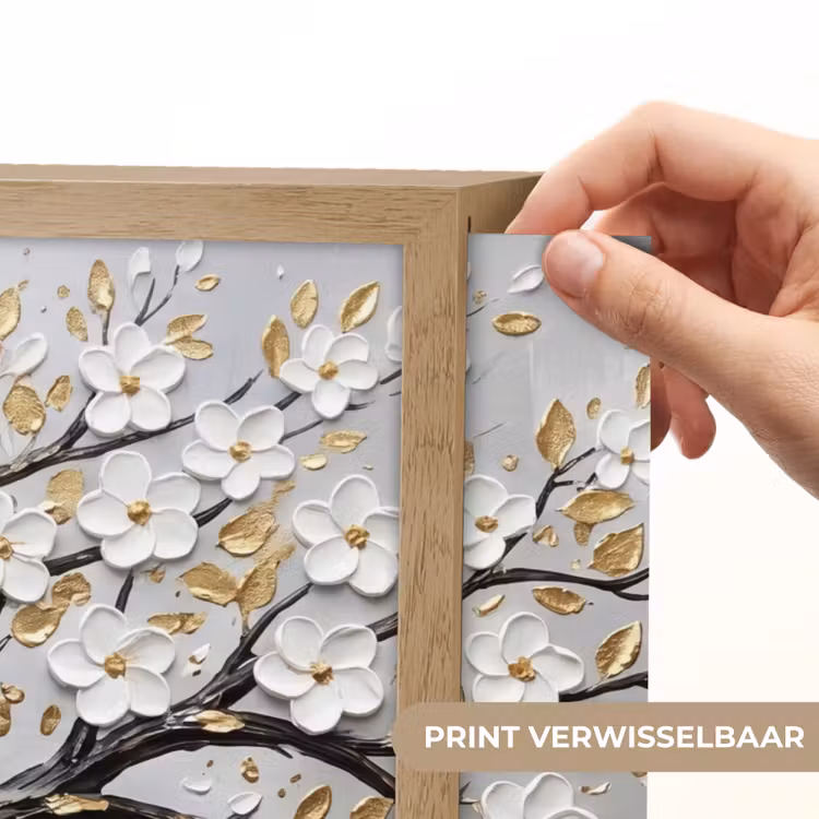 Lightbox - Wandlamp - Boom - Bloemen - Natuur - Abstract - Wit — 5