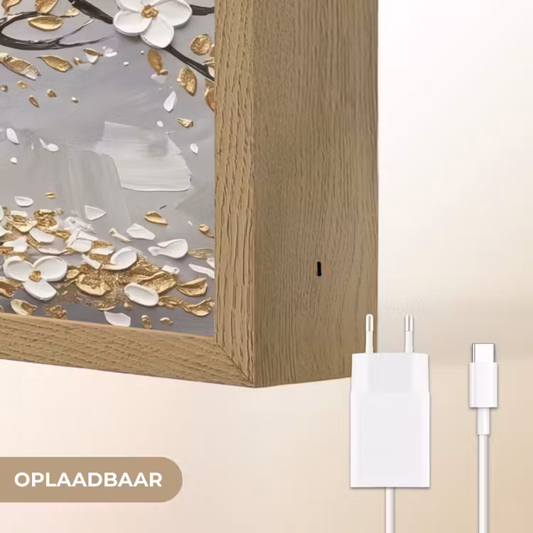 Lightbox - Wandlamp - Boom - Bloemen - Natuur - Abstract - Wit — 7