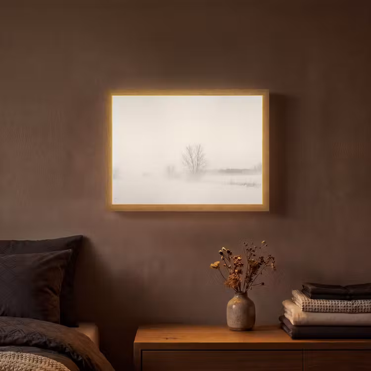 Lightbox - Wandlamp - Boom - Mist - Sneeuw - Winter - Minimalistisch — 3