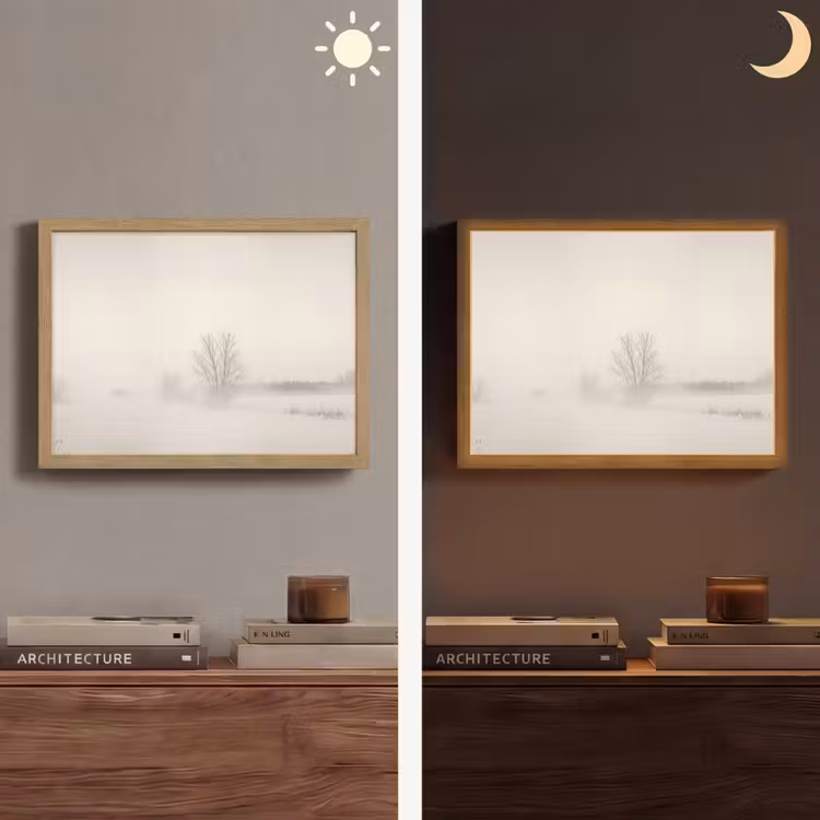 Lightbox - Wandlamp - Boom - Mist - Sneeuw - Winter - Minimalistisch — 6