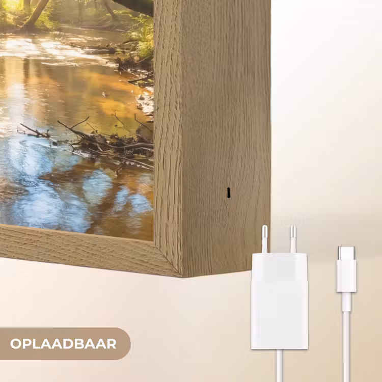 Lightbox - Wandlamp - Bos - Beek - Zonlicht - Natuur - Groen — 7