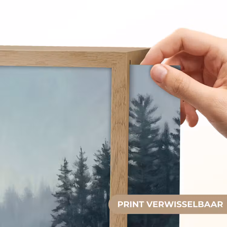 Lightbox - Wandlamp - Bos - Meer - Mist - Natuur - Grijs — 5