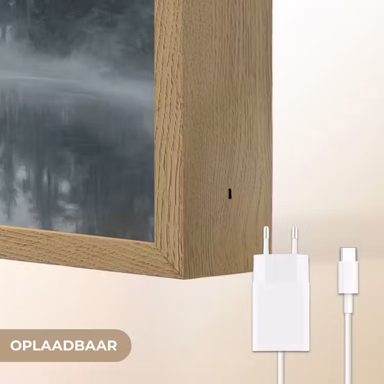 Lightbox - Wandlamp - Bos - Meer - Mist - Natuur - Grijs — 7