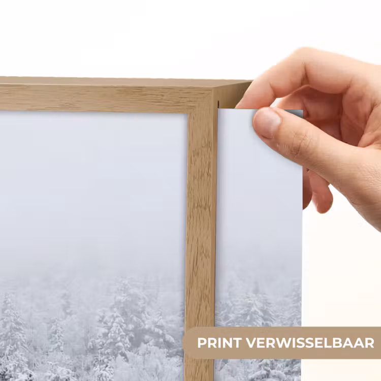 Lightbox - Wandlamp - Bos - Sneeuw - Winter - Natuur - Wit — 5