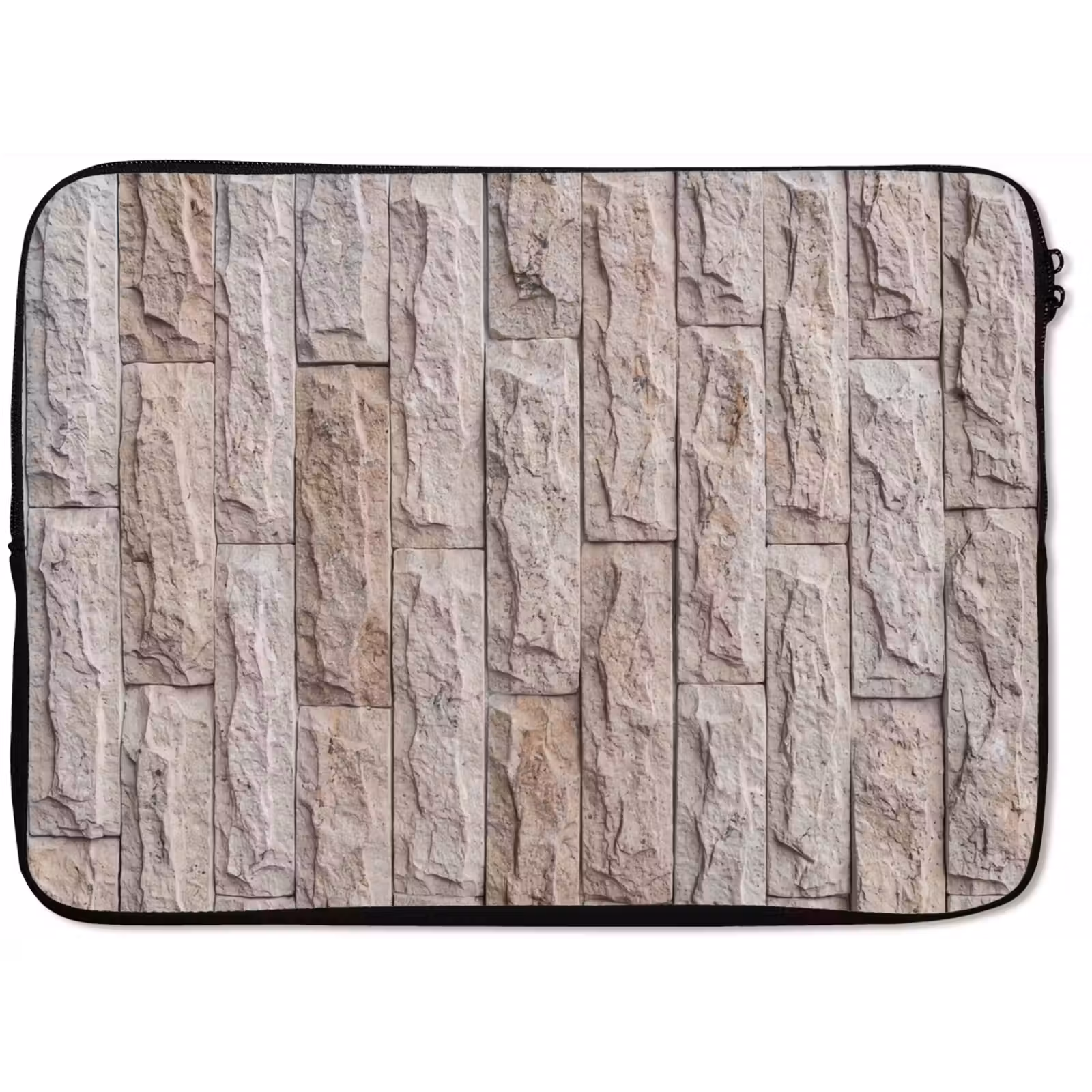 Laptophoes - Muur - Steen - Ruw - Beige - Textuur — 1