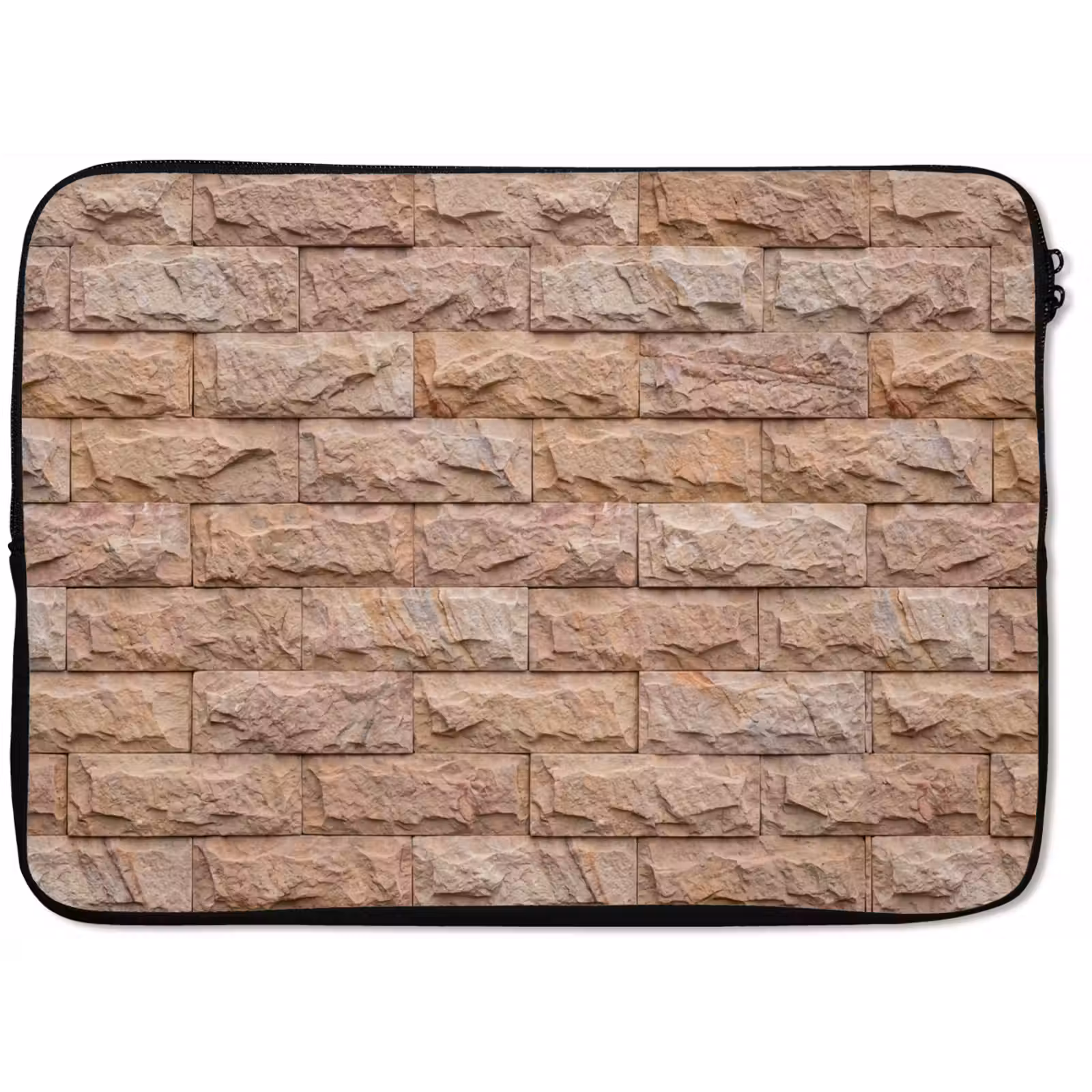 Laptophoes - Muur - Steen - Ruw - Textuur - Beige — 1