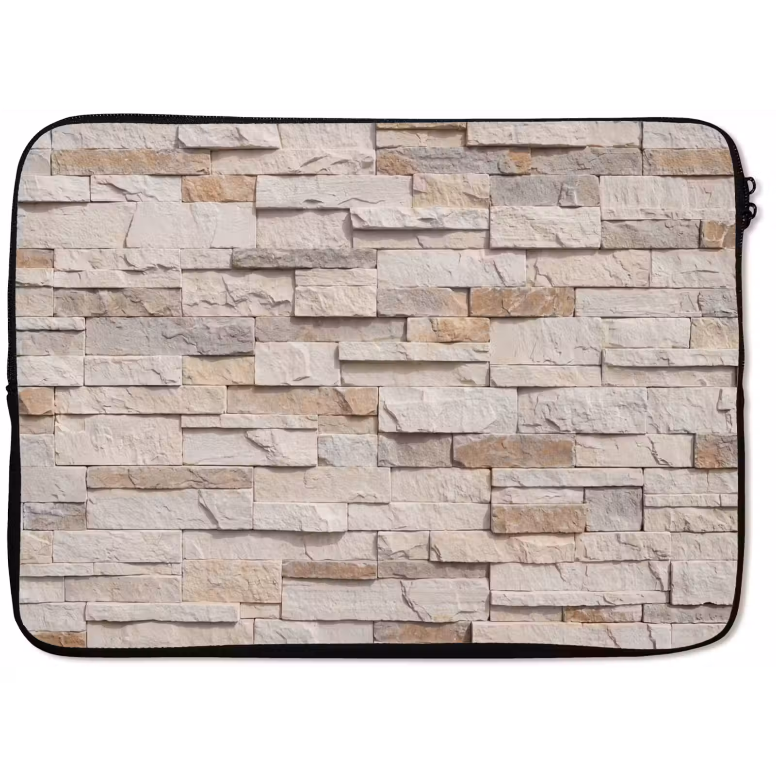 Laptophoes - Steen - Muur - Textuur - Rustiek - Beige — 1