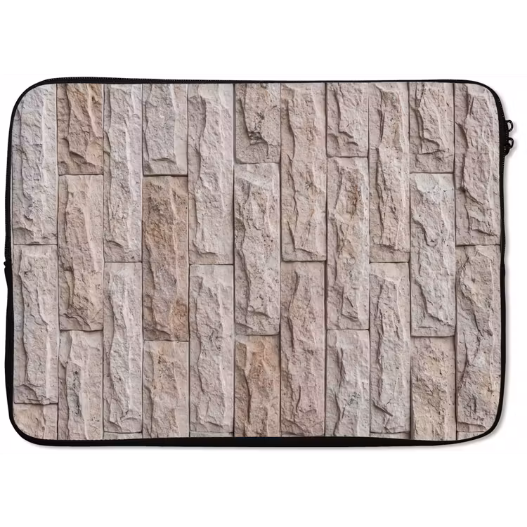 Laptophoes - Muur - Steen - Ruw - Beige - Textuur — 1