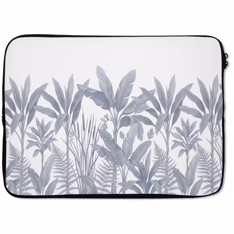 Laptophoes - Planten - Bladeren - Natuur - Grijs — 1