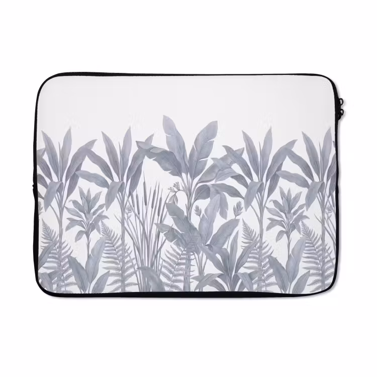 Laptophoes - Planten - Bladeren - Natuur - Grijs — 5