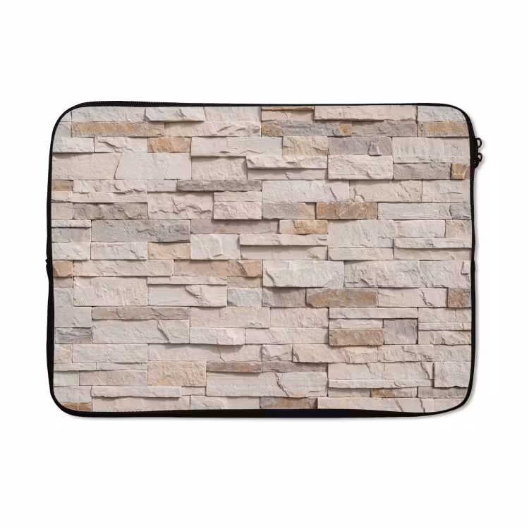 Laptophoes - Steen - Muur - Textuur - Rustiek - Beige — 5