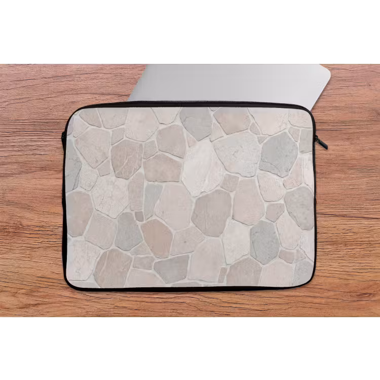 Laptophoes - Steen - Patroon - Textuur - Beige — 2
