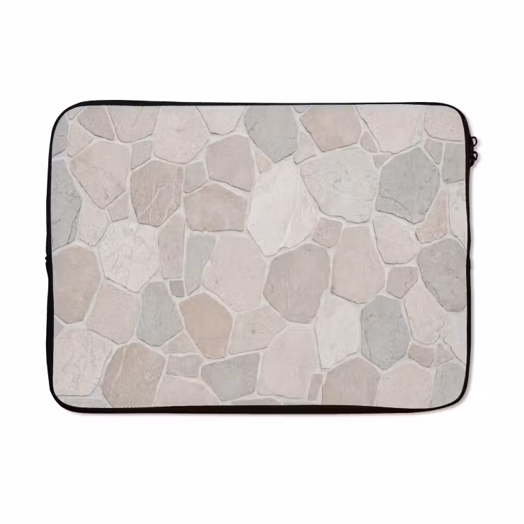 Laptophoes - Steen - Patroon - Textuur - Beige — 5